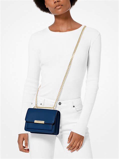 michael kors jade extra small leather crossbody bag